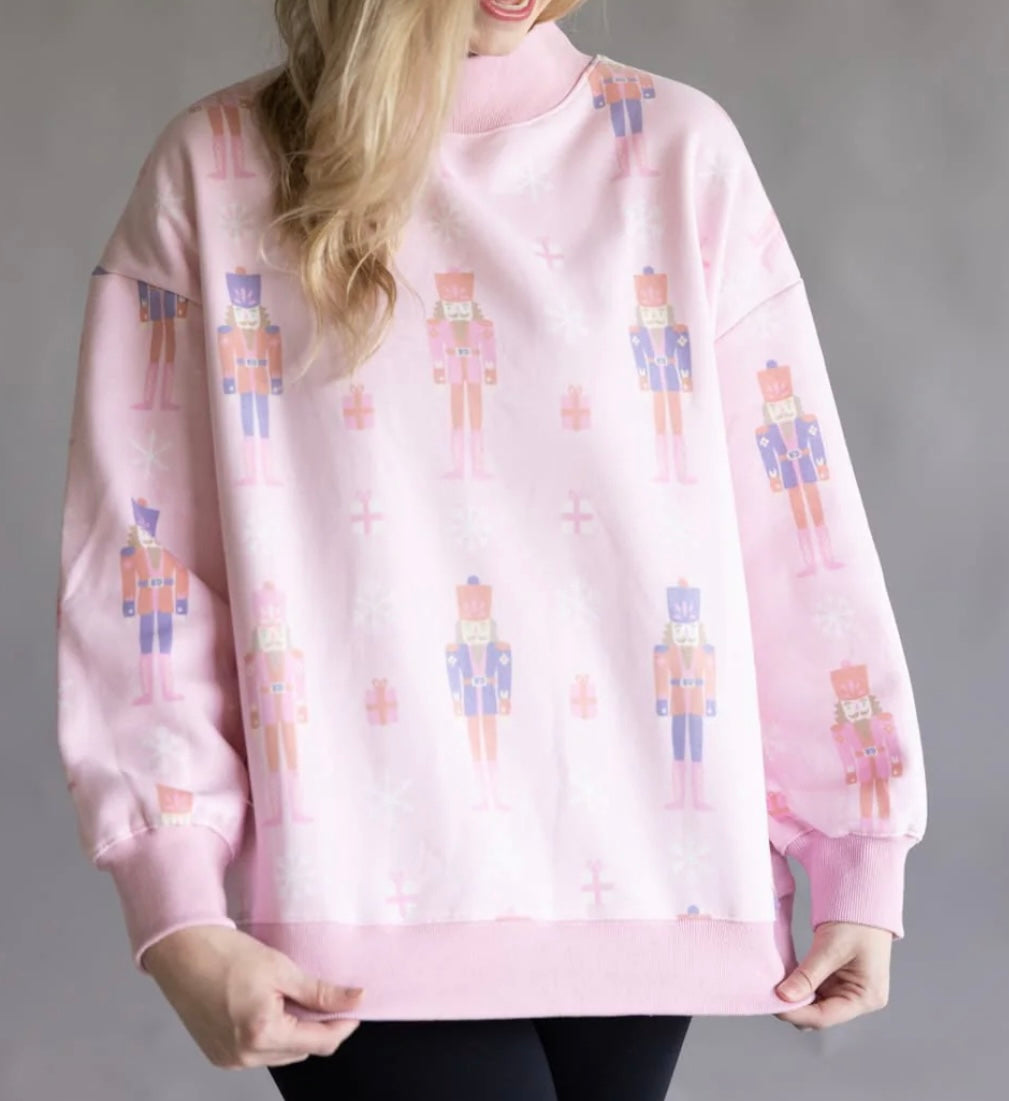 Nutcracker Mock Neck Sweatshirt