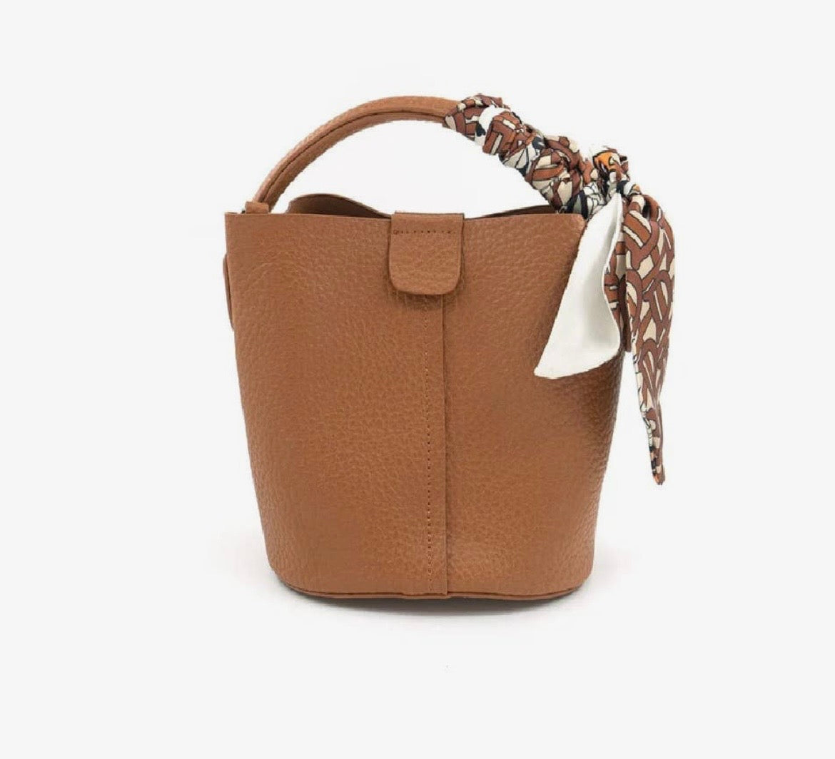 Gia Scarf Bucket Bag 2 Colors
