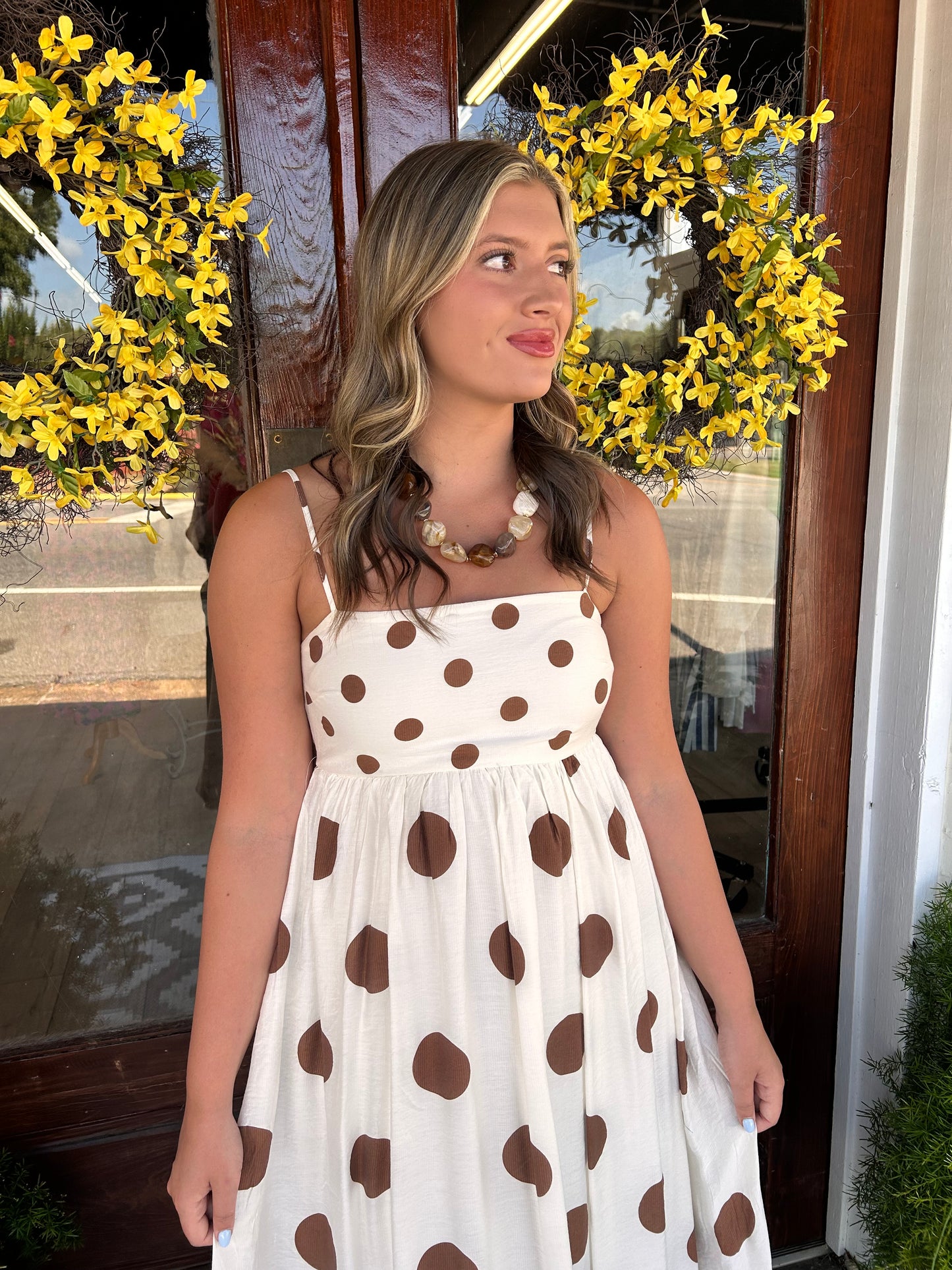 Save My Heart Polka Dot Dress