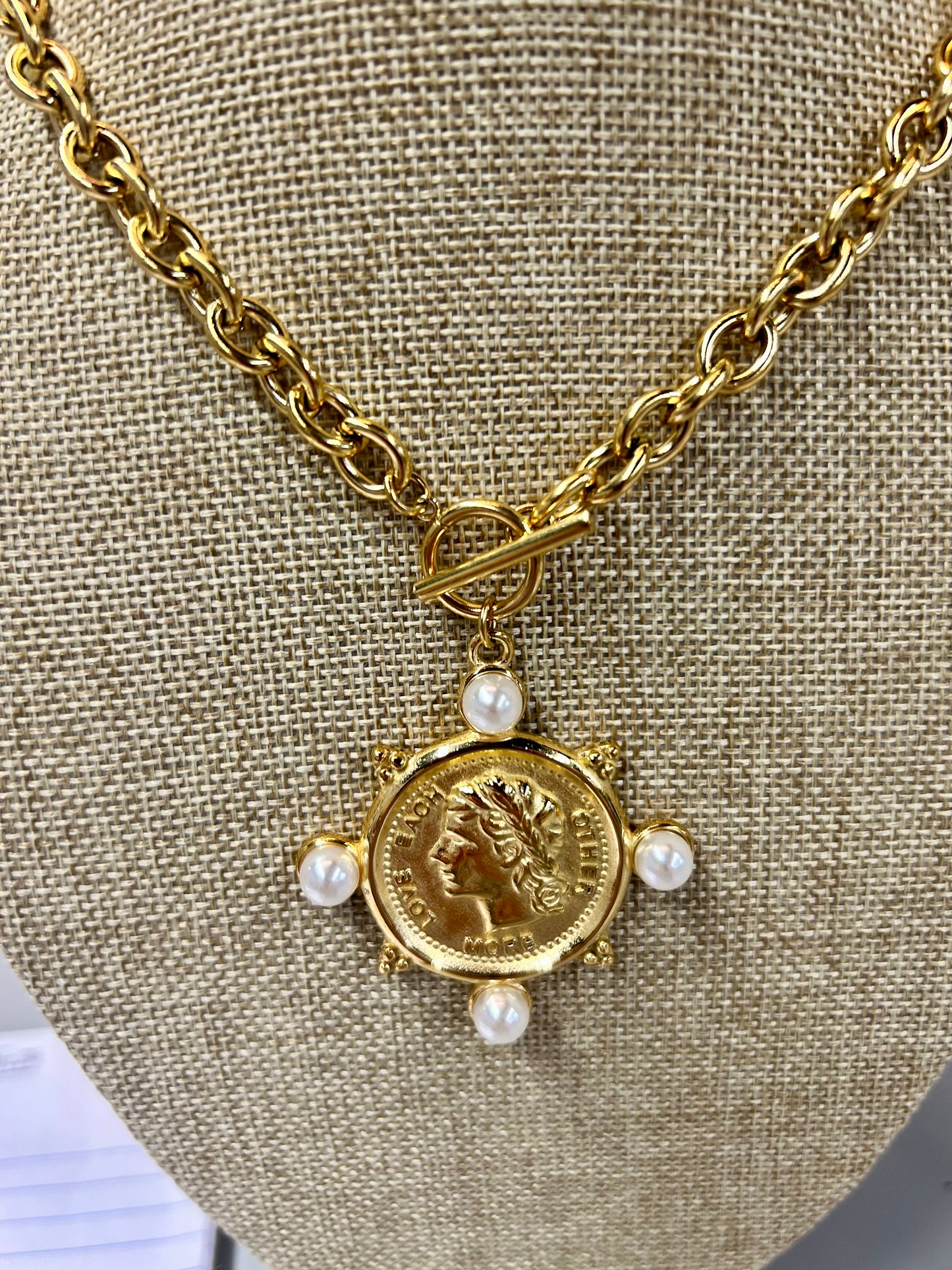 Pearl Coin Necklace
