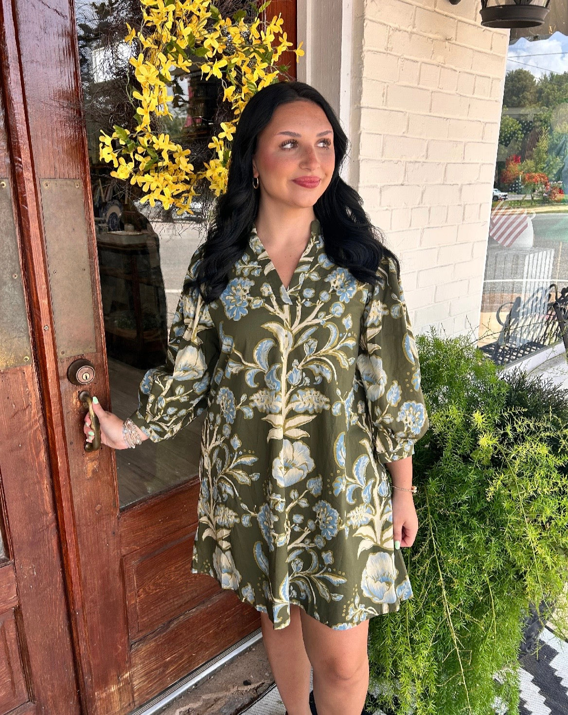 Curvy Fall Bouquet Dress
