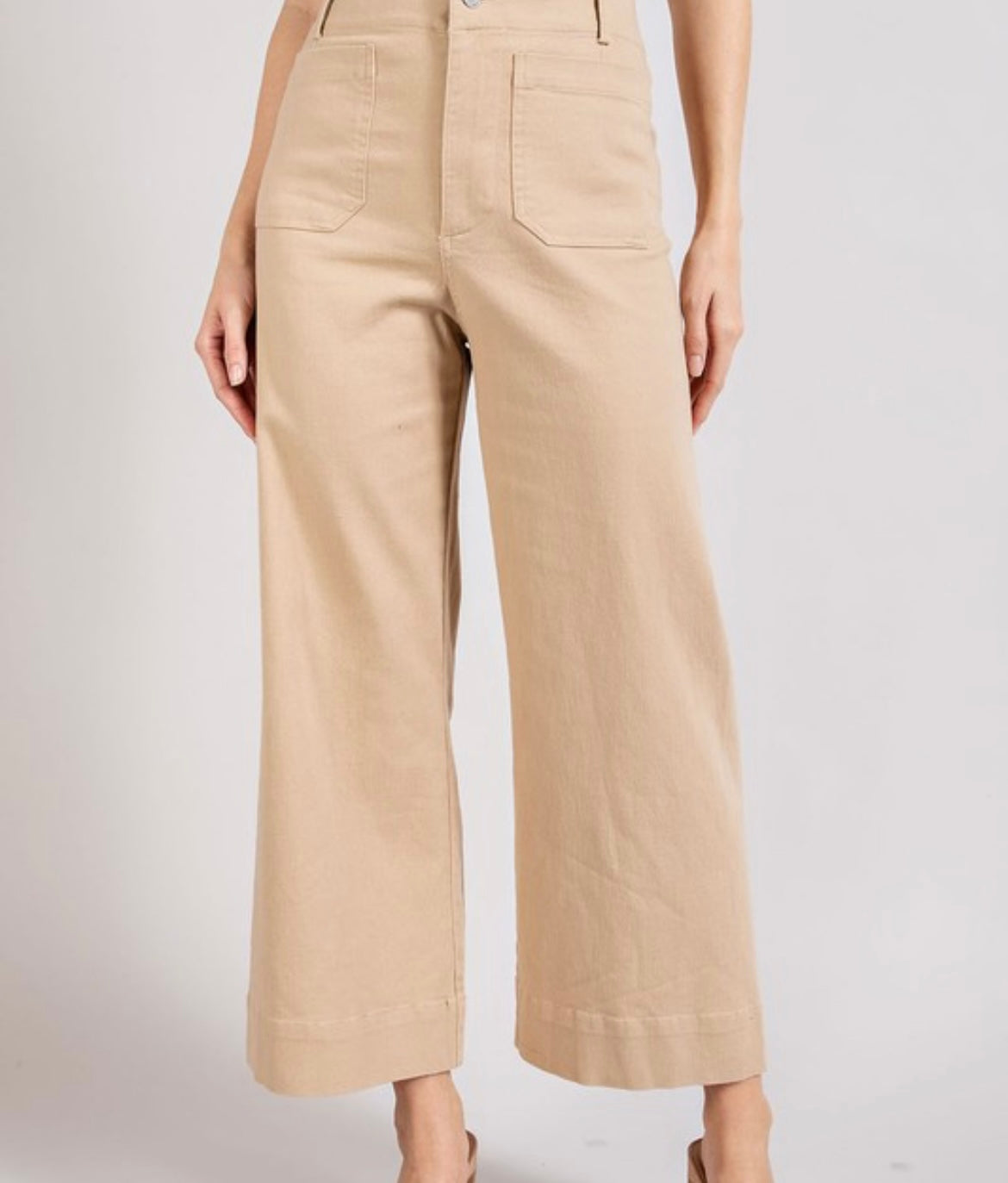Ankle Cropped Pants/ Honey