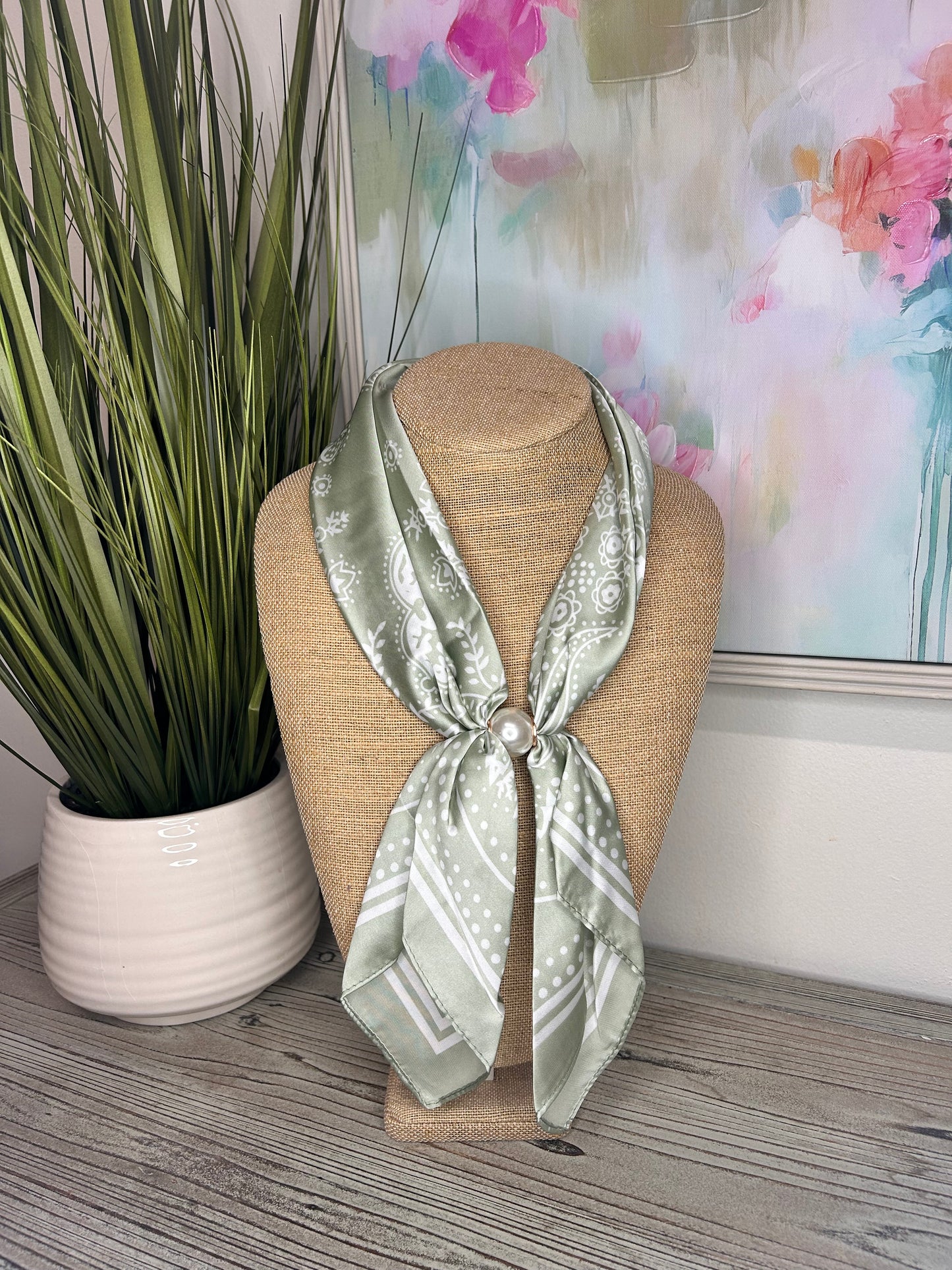 Bandanna Style Magnetic Scarf Necklaces