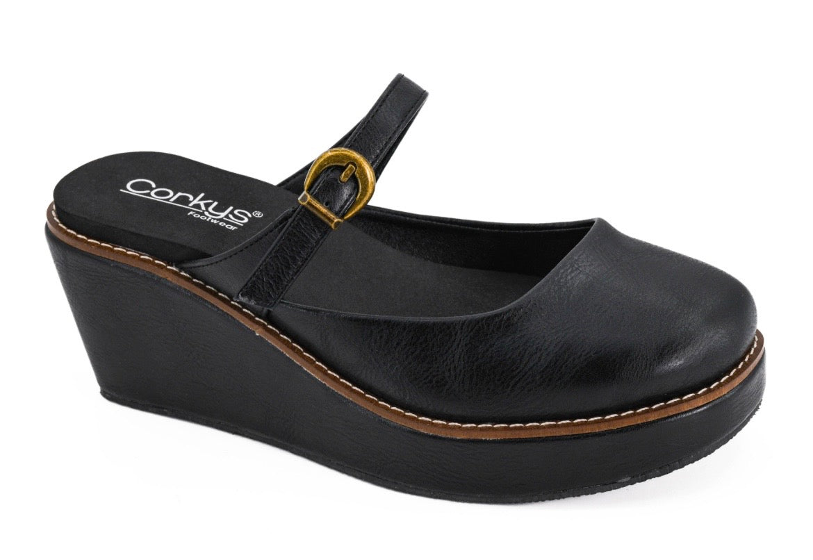 Corkys Me Time Black Shoes