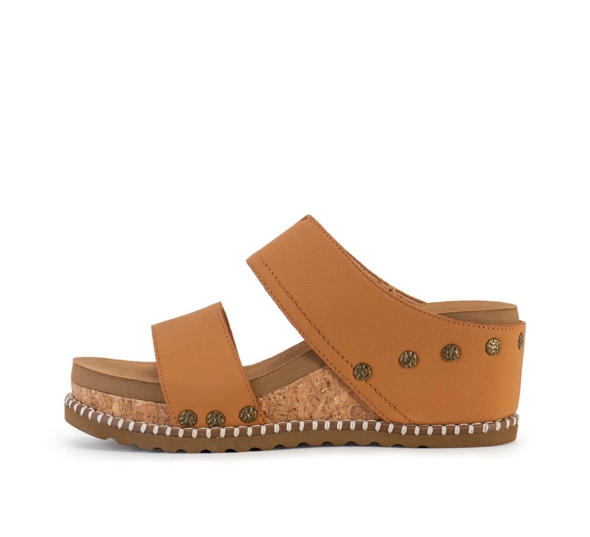 Yellow Box Alamos Cork Wedge Sandal