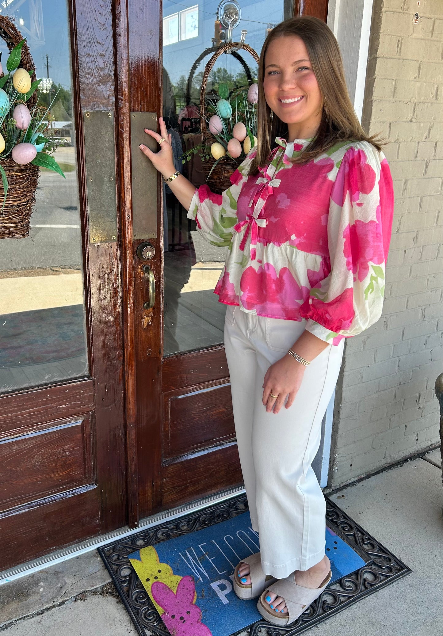 Sun Kissed Peplum Top