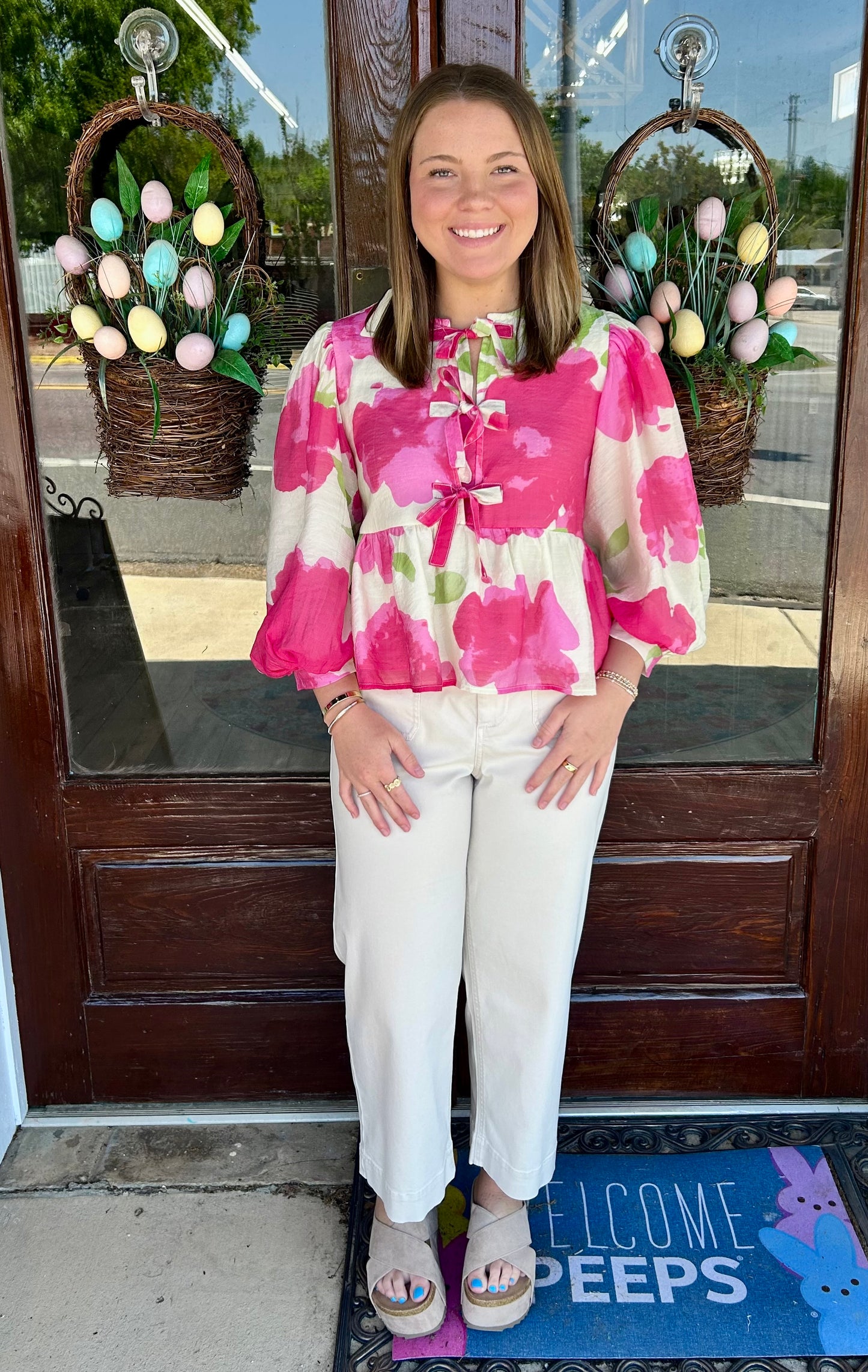 Sun Kissed Peplum Top