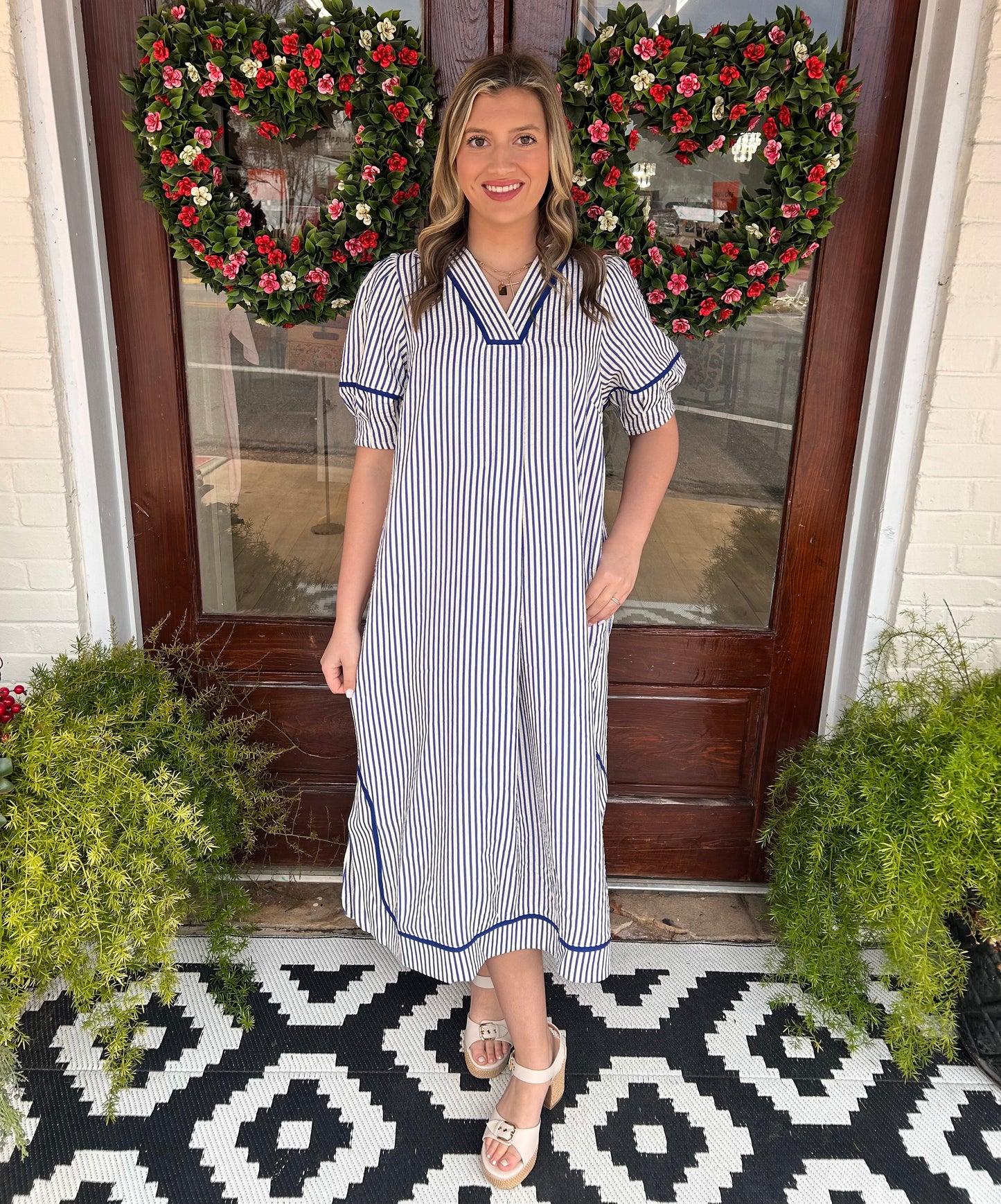 New Skies Stripe Dress