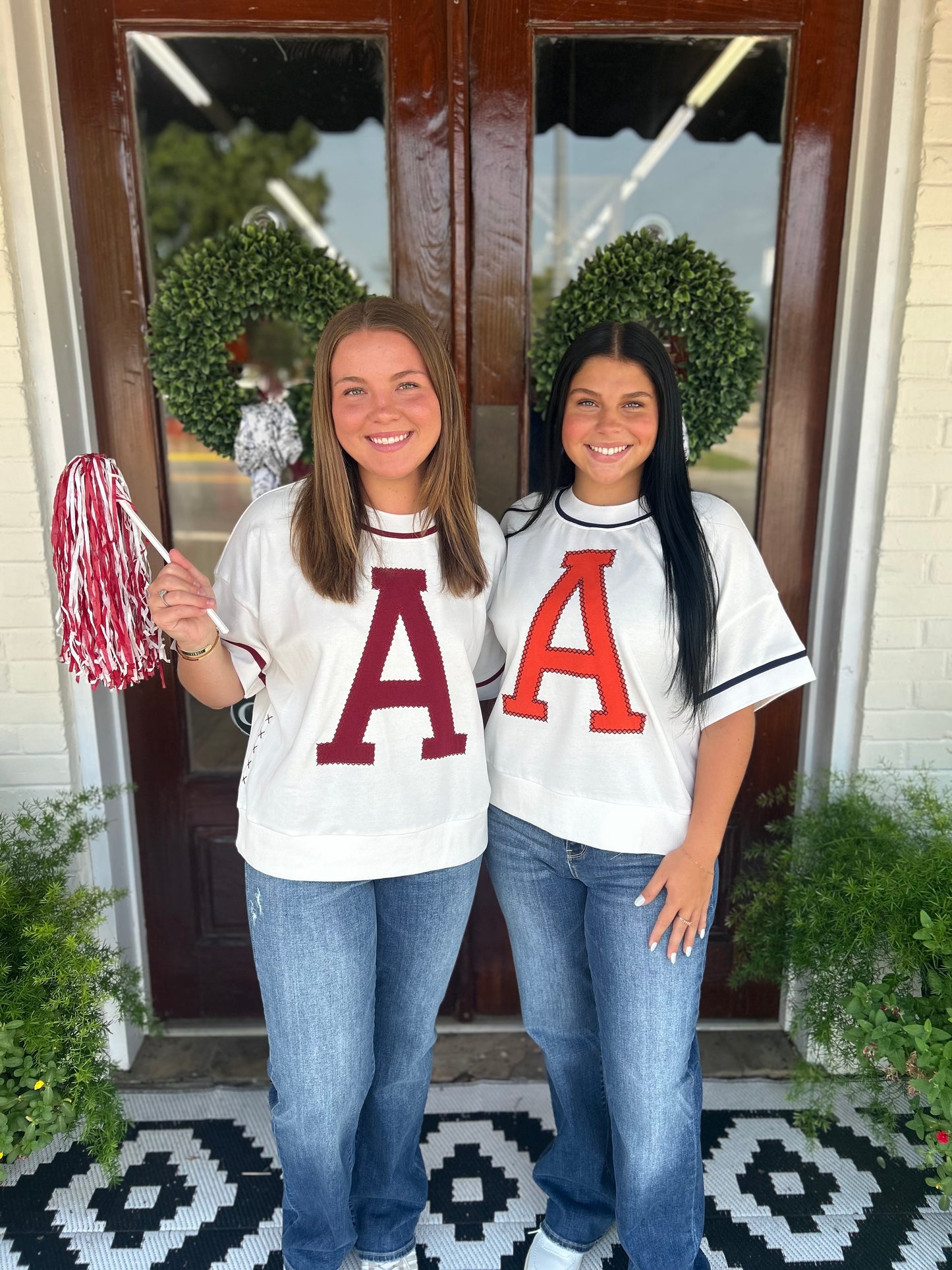 White Game Day Tops