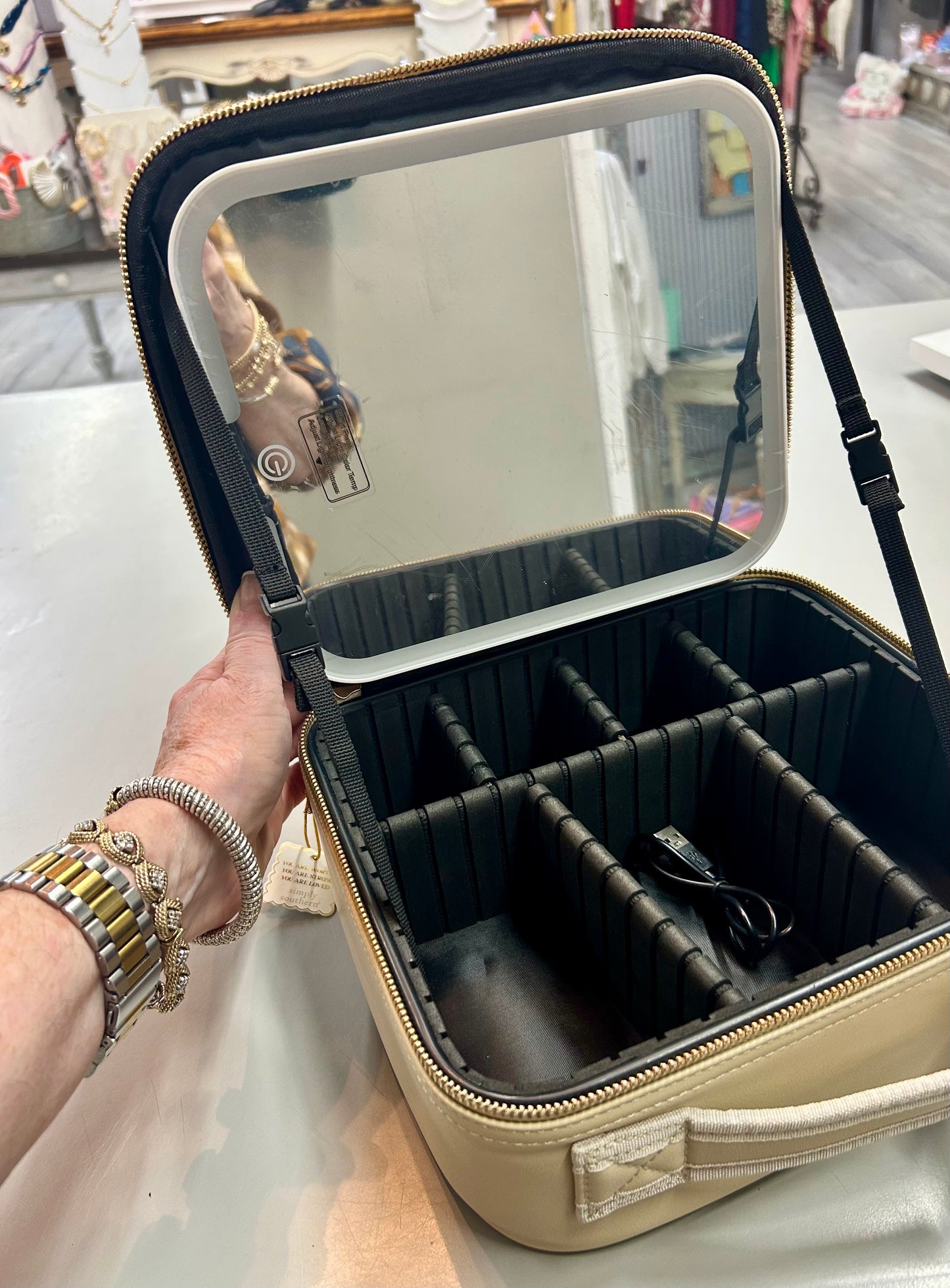 Makeup Organizer With Mirror