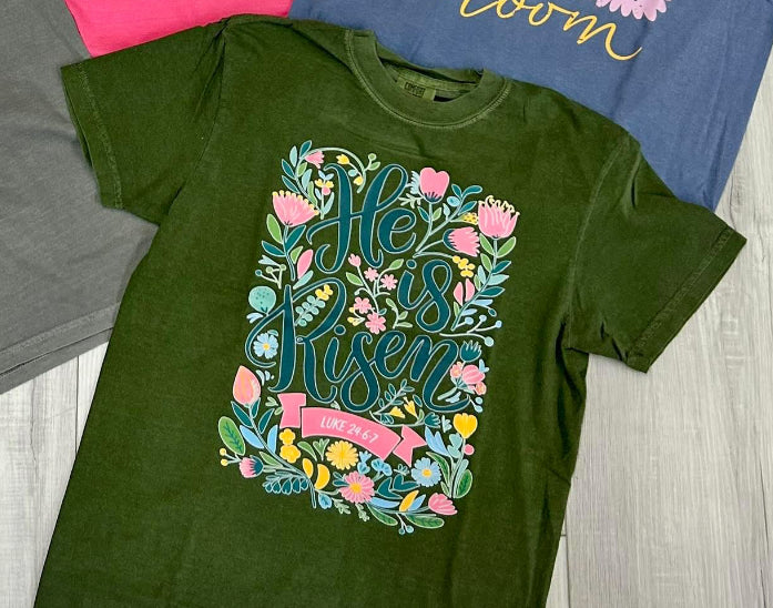 He Is Risen Tee