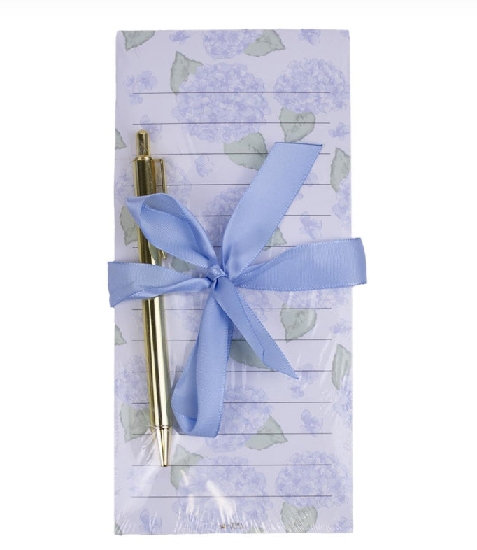 Hydrangea Notepad Gift Set