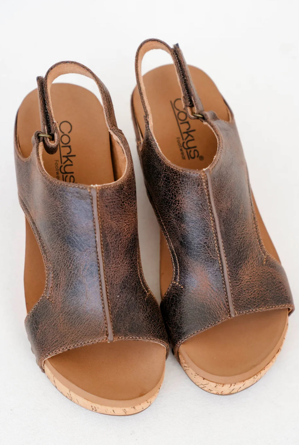 Espresso Crinkle Carley Wedge