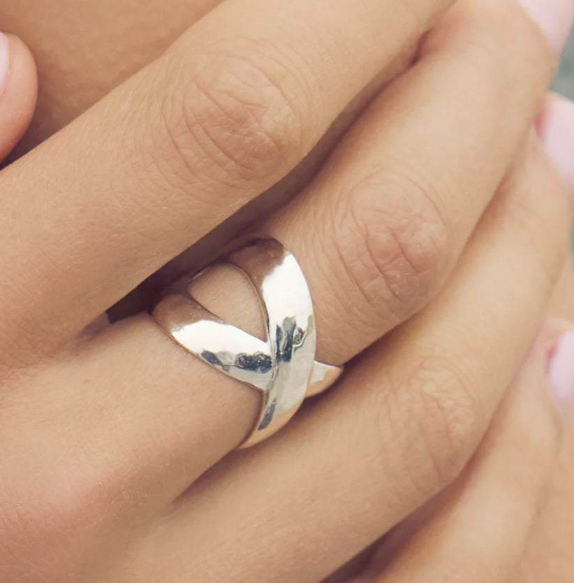 Silver Catalina X Ring