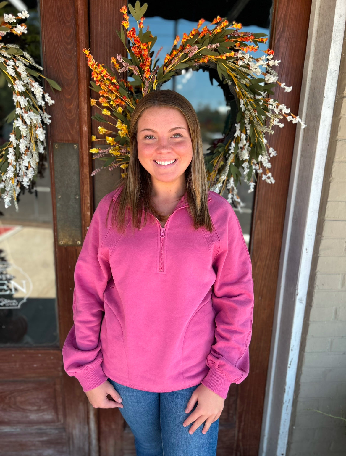 Simply Comfy 3/4 Zip Sweatshirt 3 Colors