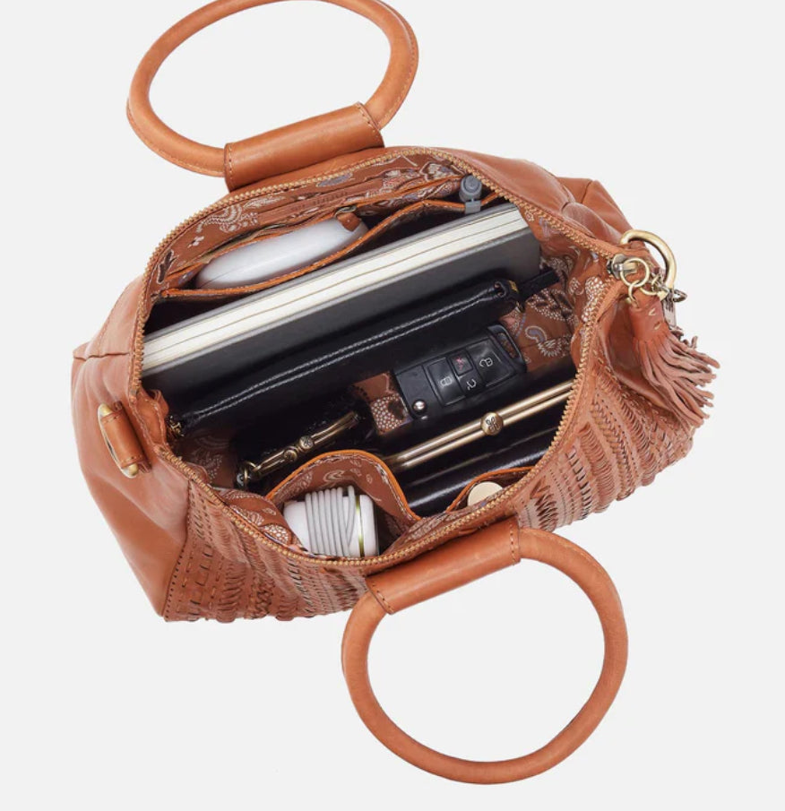Shelia Medium Satchel- Harvest Wheat