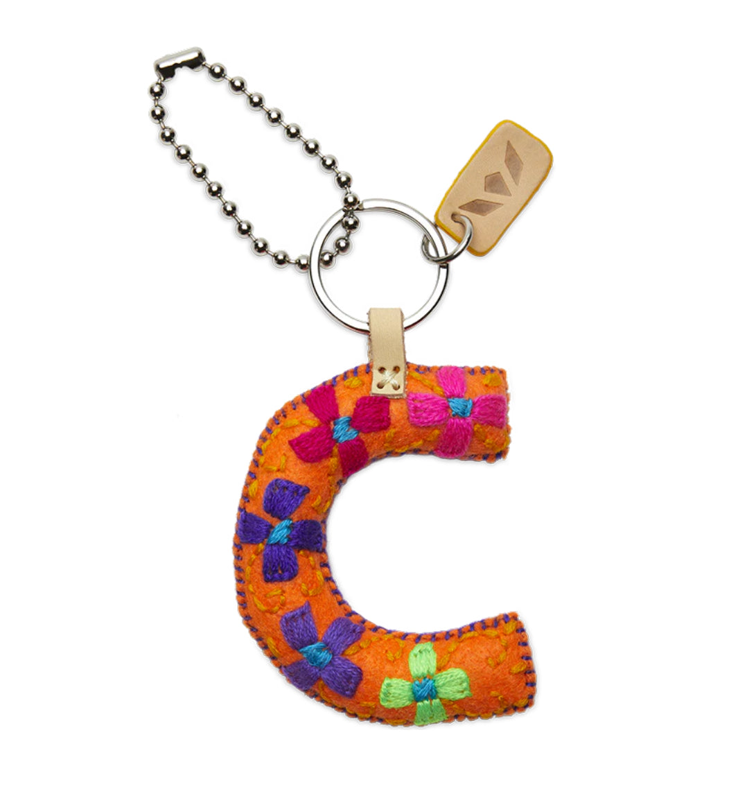 Consuela Felt Initial Charms