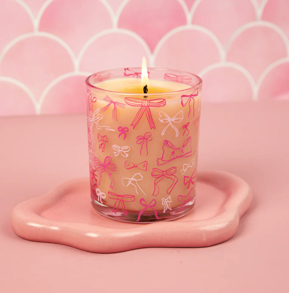 Sweet Grace Pink Bow Candle