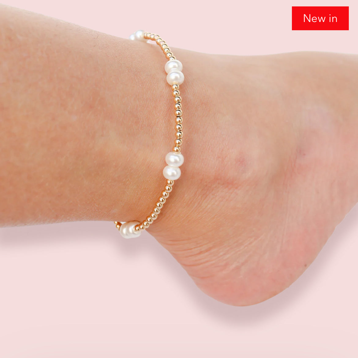 Coastal Pearl Anklet