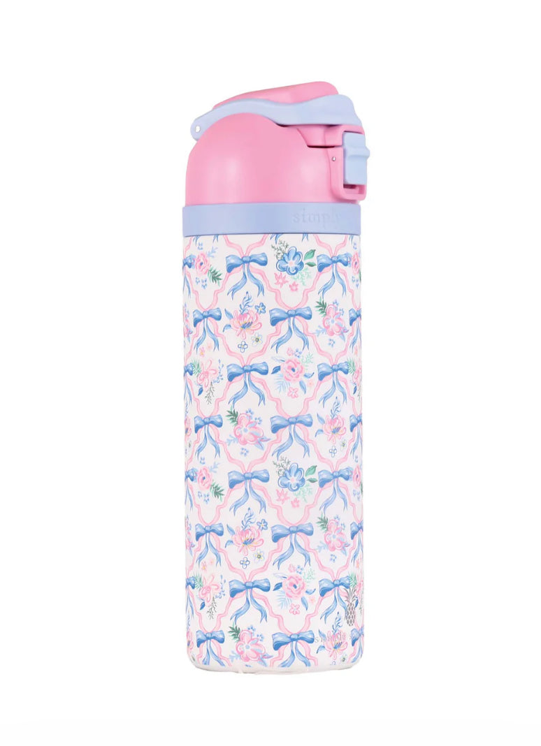 24oz Water Bottle In Ribbon