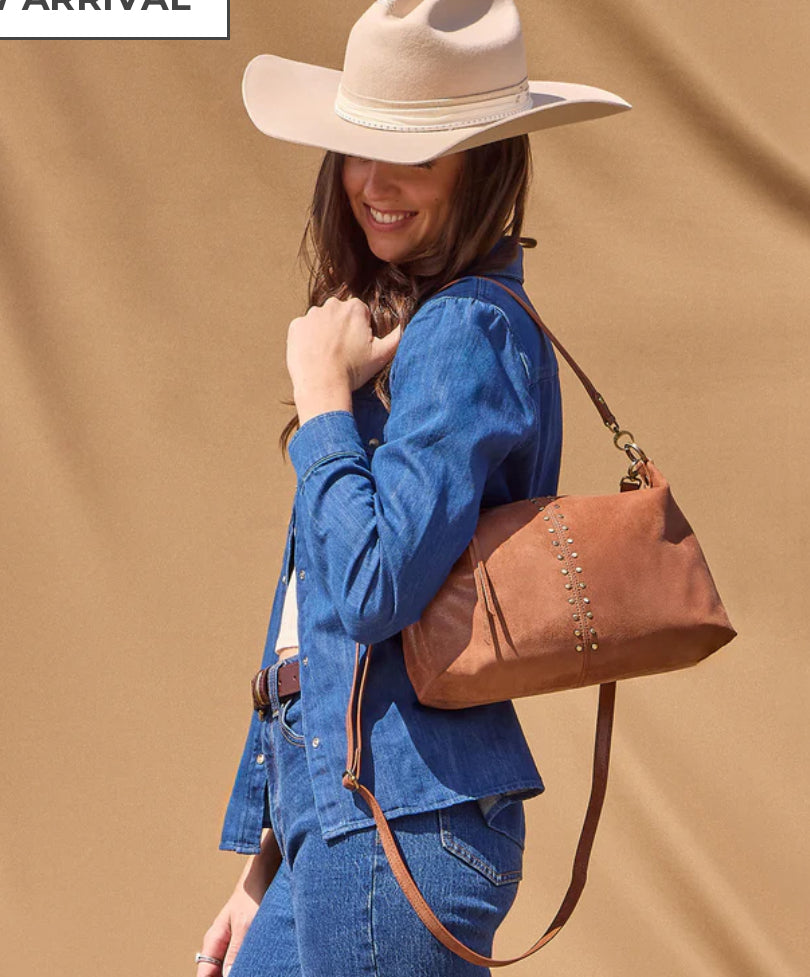 Avon Shoulder Bag- Burnished Saddle