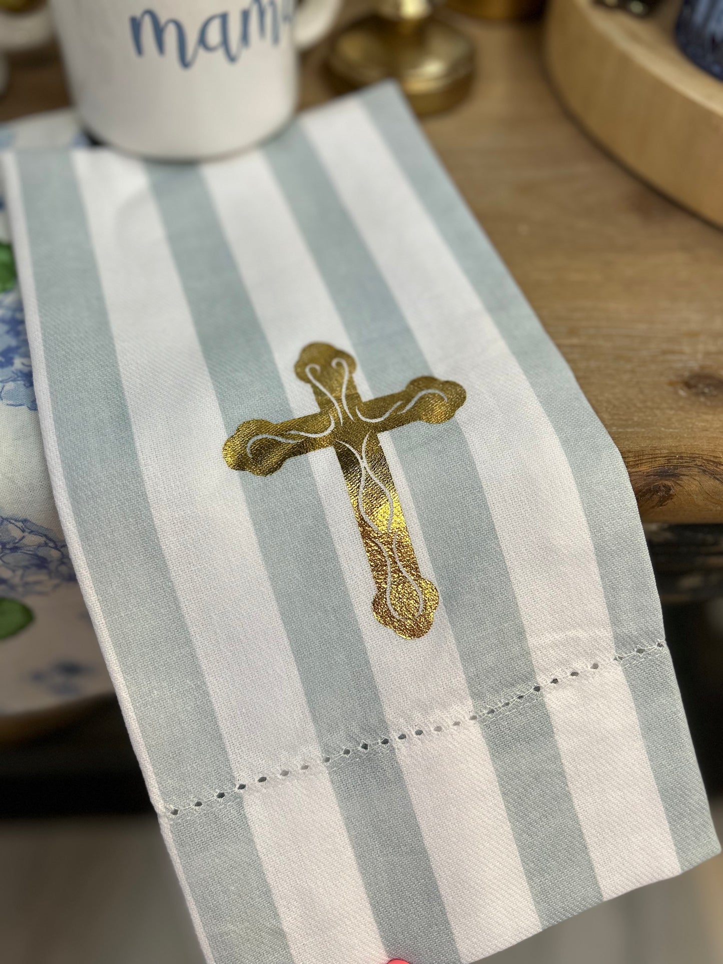 Everlasting Cross Tea Towel