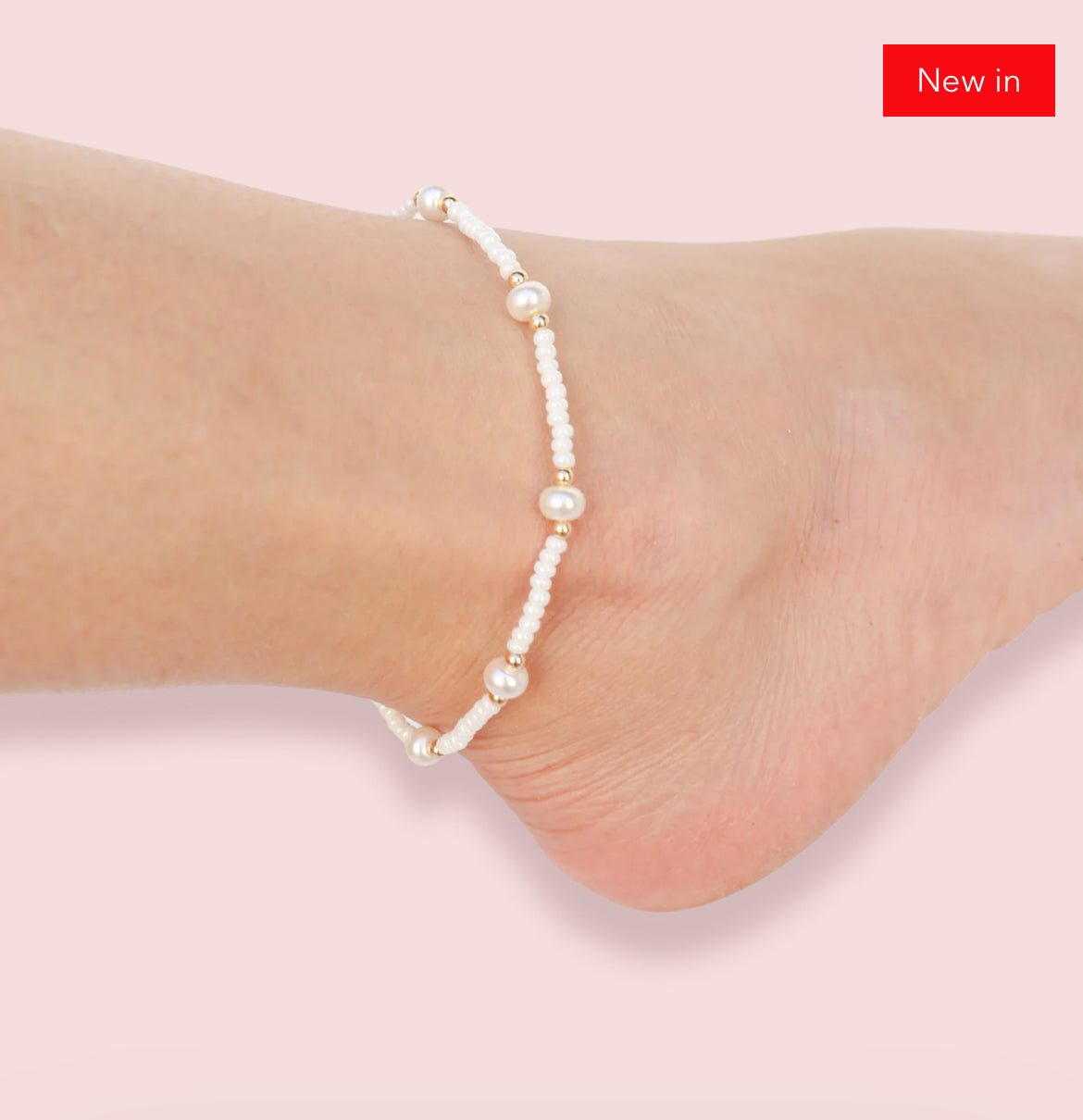 Luster White Pearl Anklet