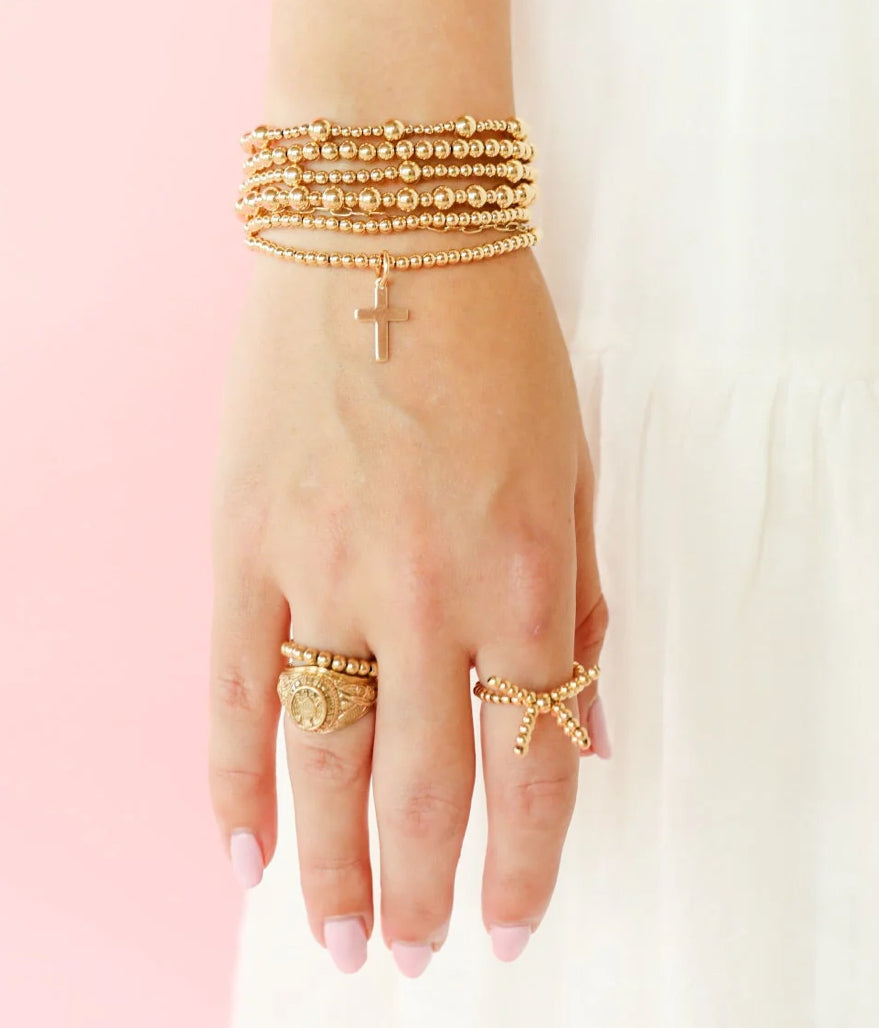 Gold Cross Bracelet
