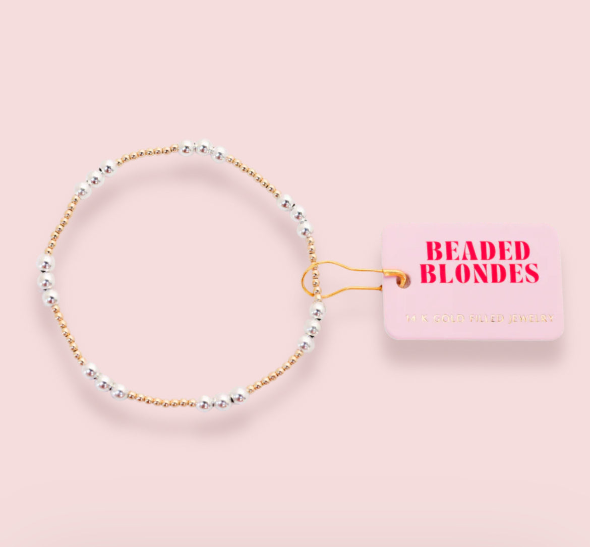 I Love You Bracelet in Silver/Gold