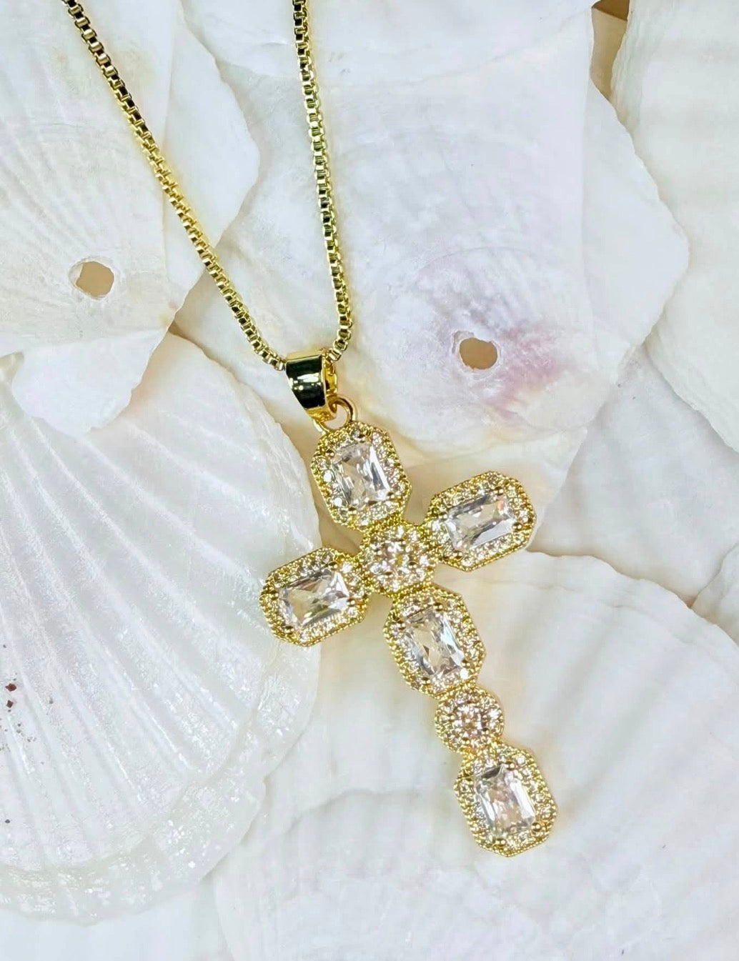 Crystal Cross Necklace
