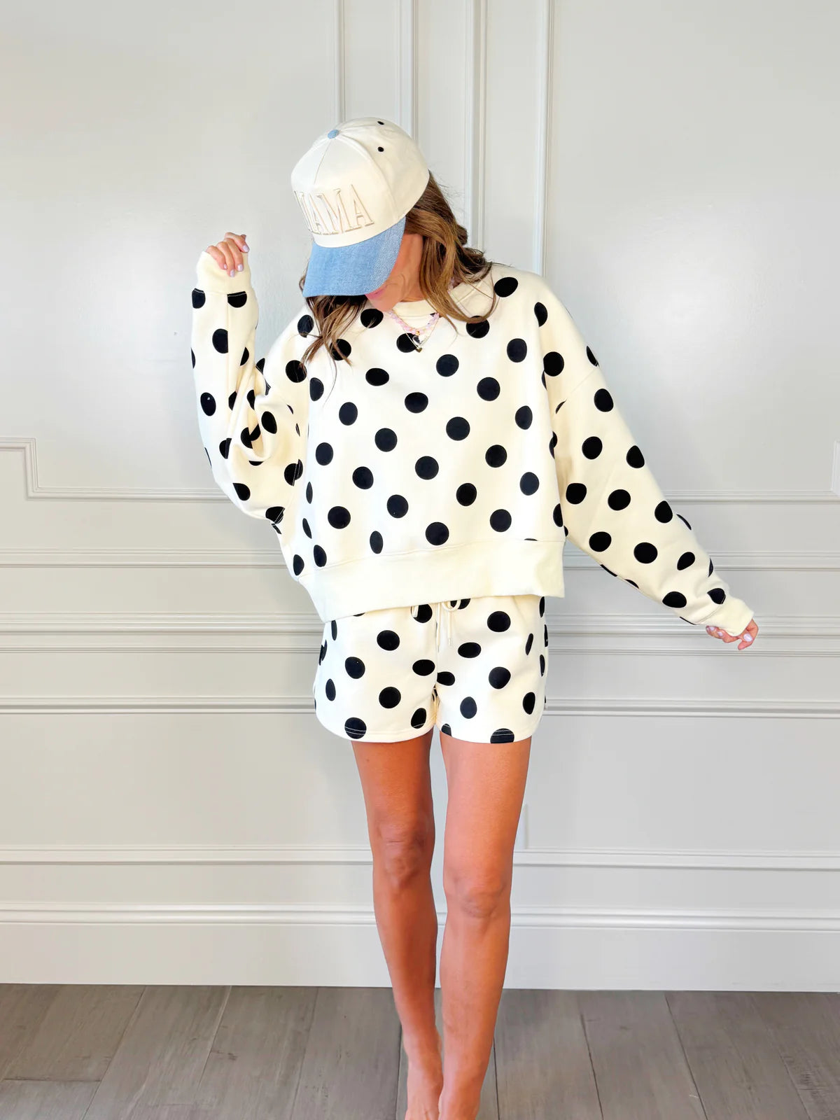 Polka Dot Sweatshirt