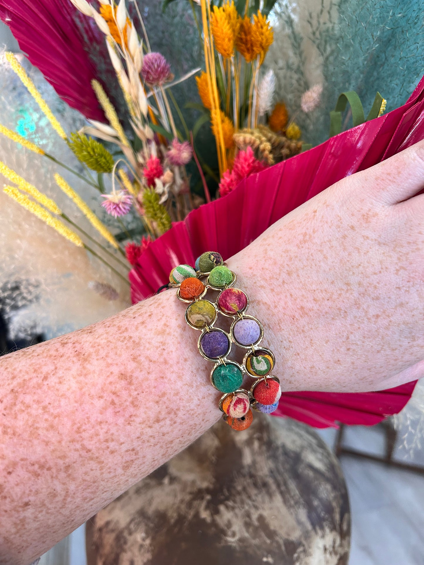 Aasha Beaded Cuff Bracelet