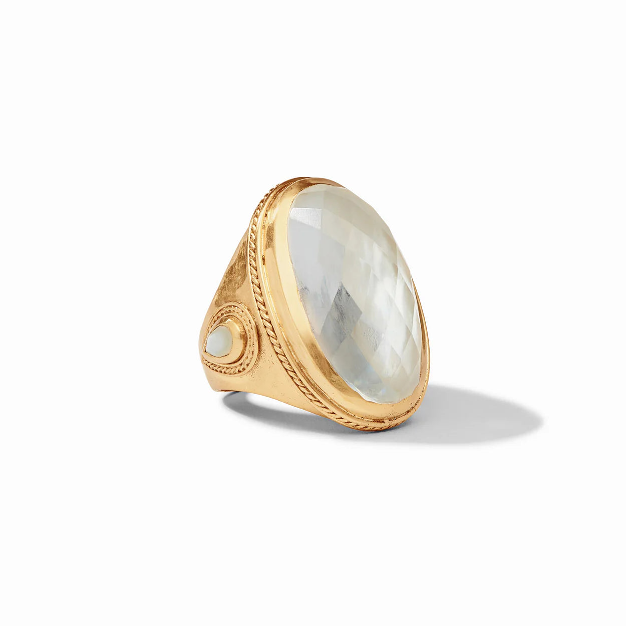 Cannes Statement Ring- Iridescent Clear Crystal