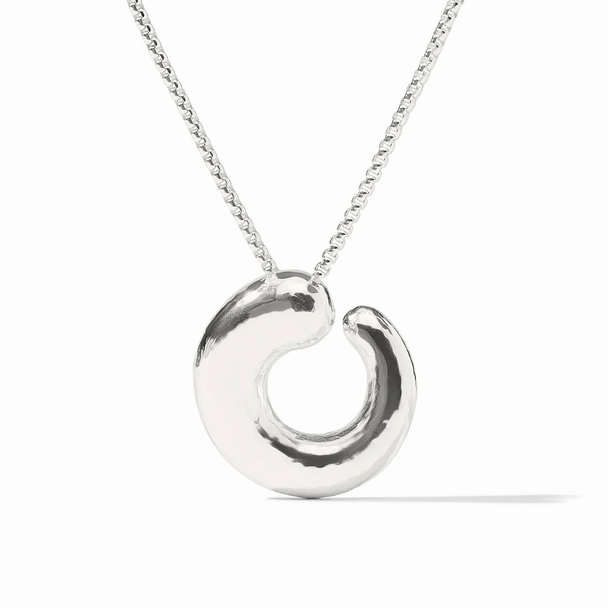 Silver Solara Spiral Pendar