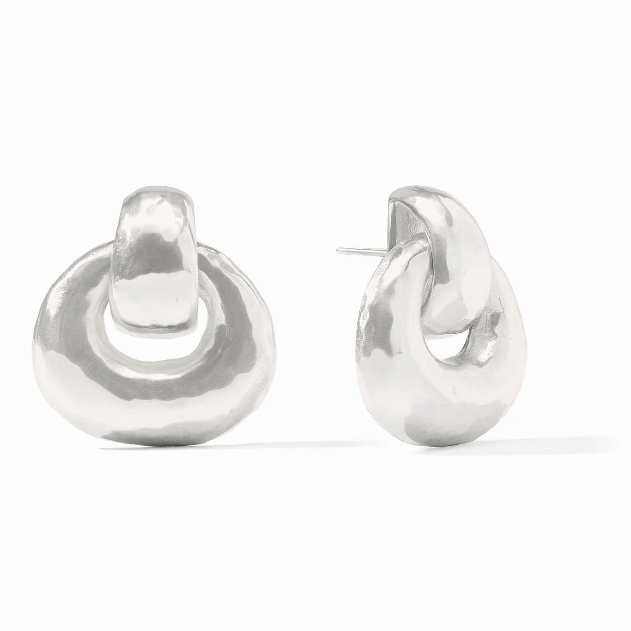 Silver Avalon Demi Doorknocker Earrings