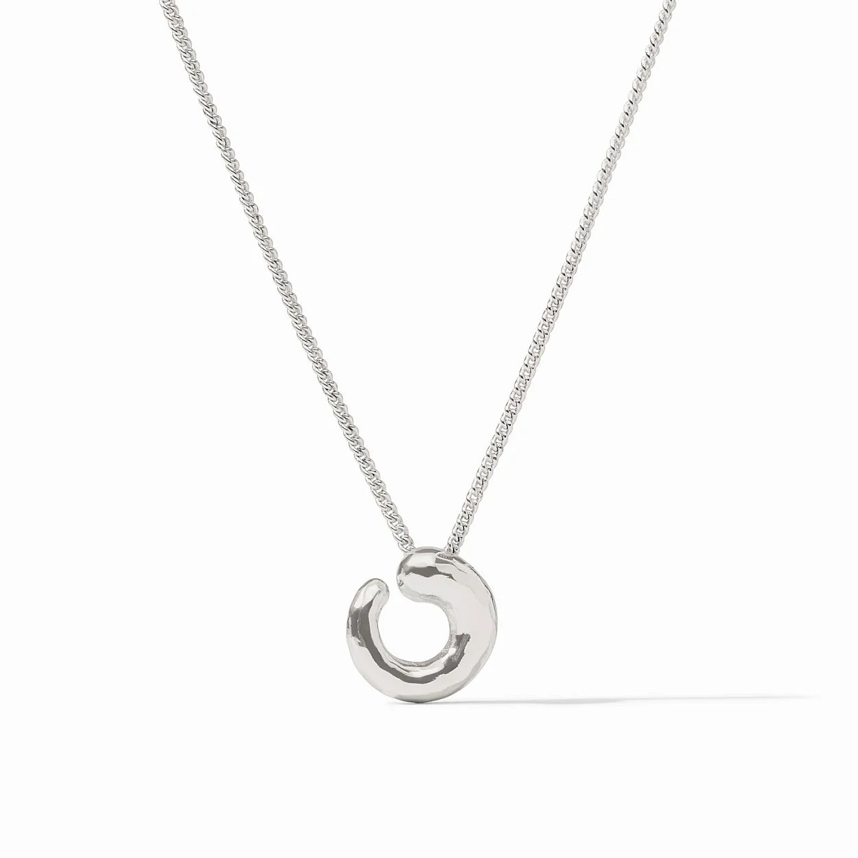 Silver Solara Spiral Delicate Necklace