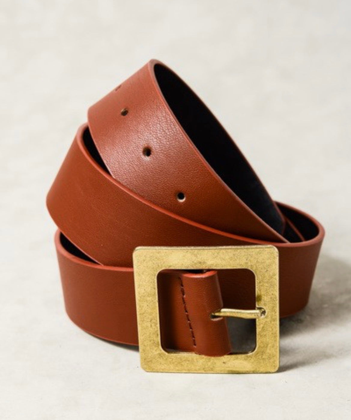 Classic Oversized Square Buckle Belts 4 Colors