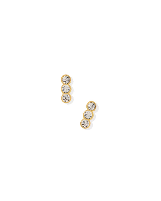 Screw Back Stud Earrings-Poppy