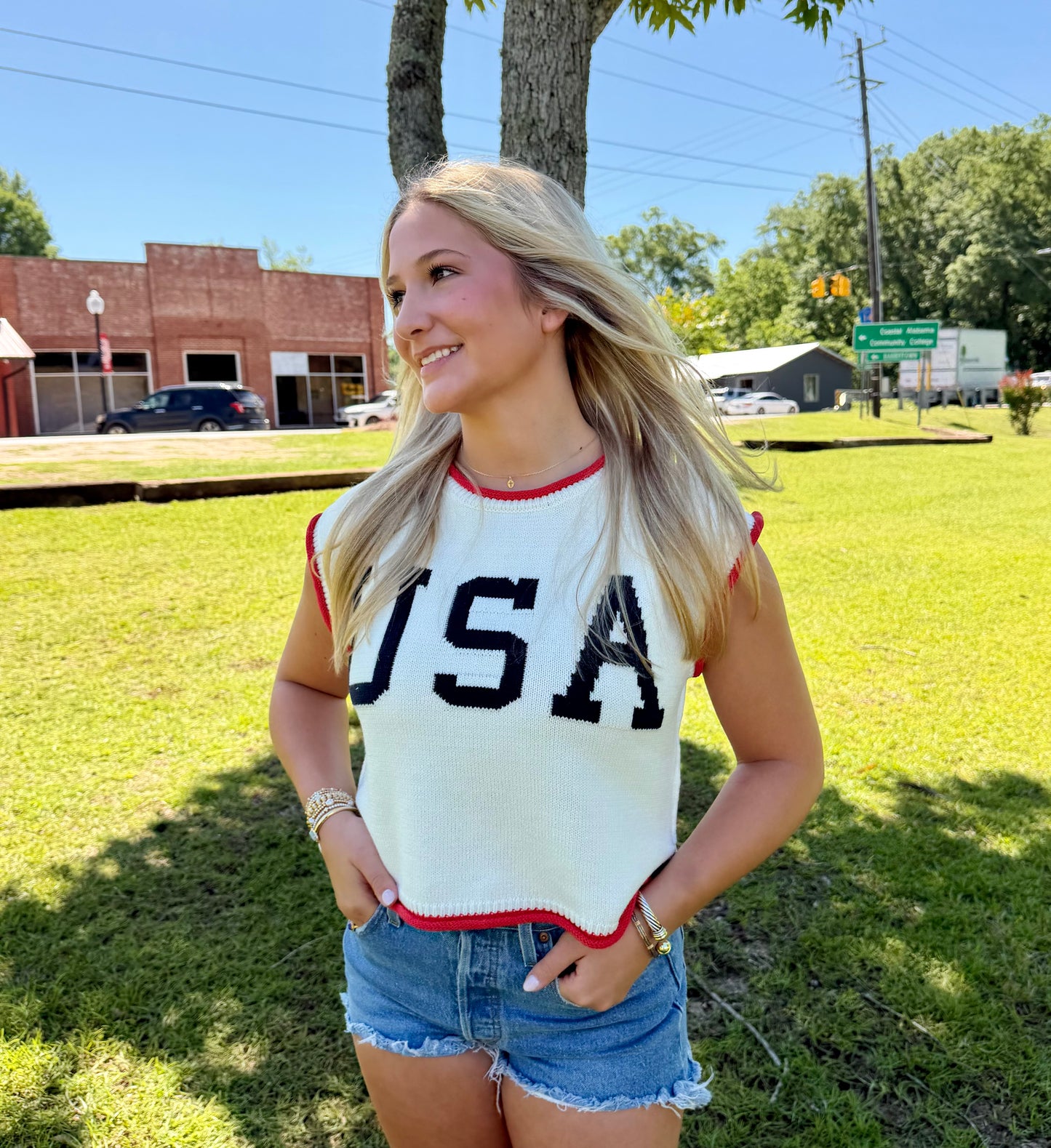 USA Lightweight Sweater Top