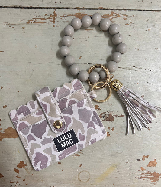 Lulu MAC Camo Wristlet
