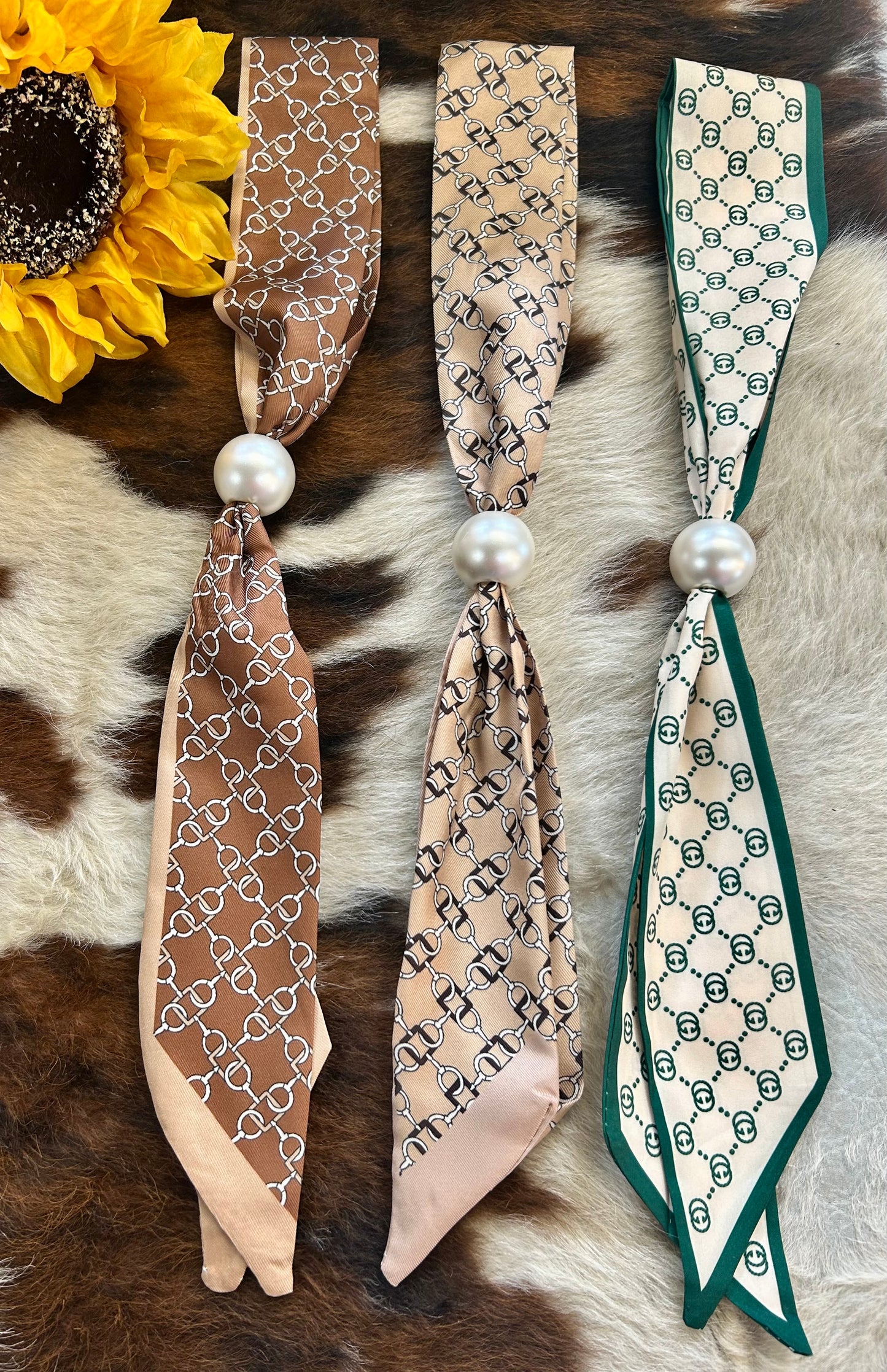 Pearl Scarf Necklace 5 Colors