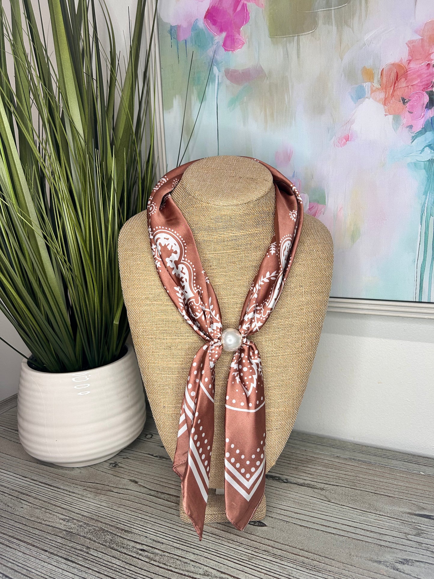 Bandanna Style Magnetic Scarf Necklaces