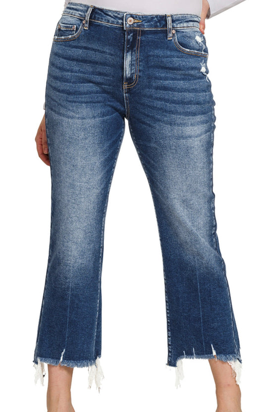 Curvy Crop Flare Jeans