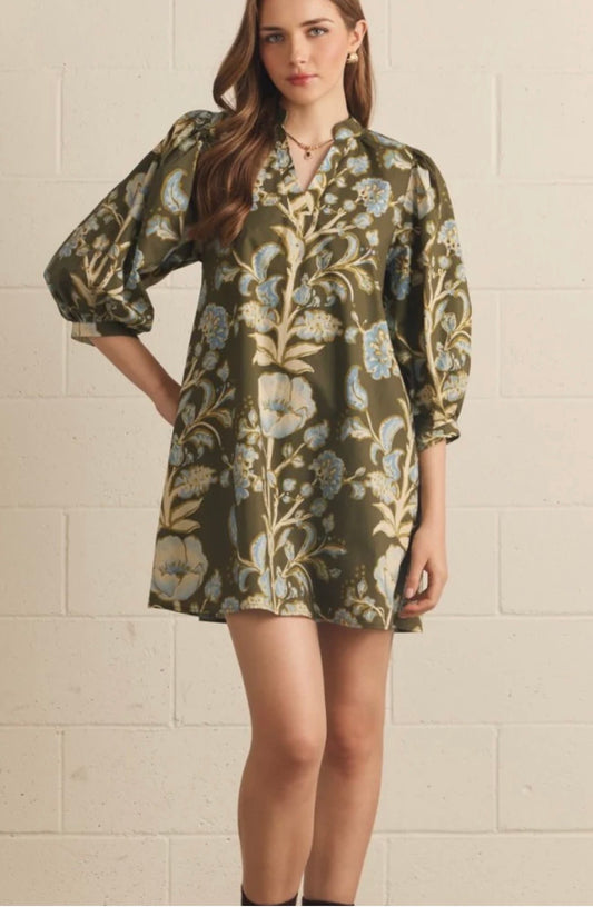 Curvy Fall Bouquet Dress