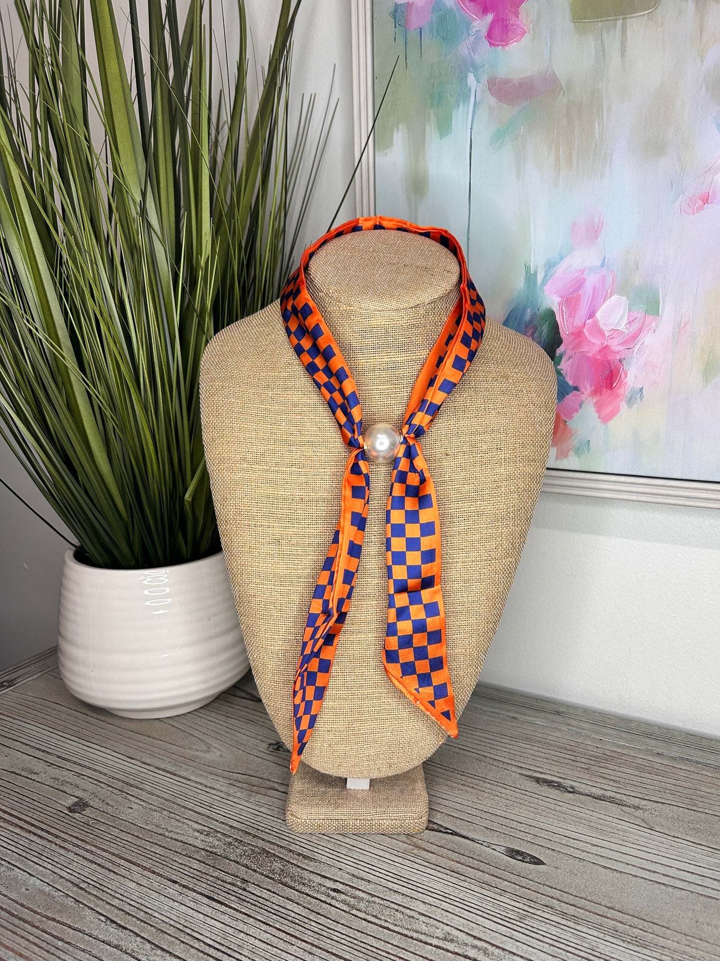 Game day Magnetic Scarf Necklaces- 2 Styles