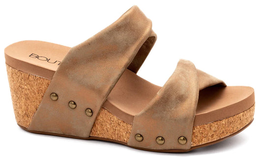 Stranded Bronze Metallic Sandal