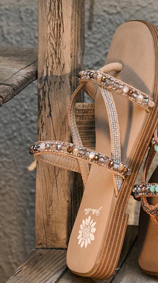 Yellow Box Lela Natural Multi Sandal