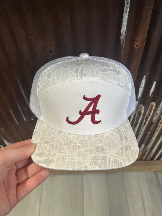 White Camo Alabama Hat