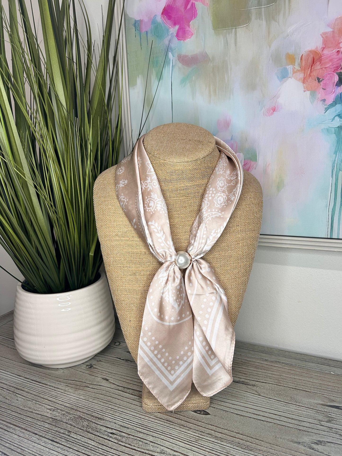Bandanna Style Magnetic Scarf Necklaces