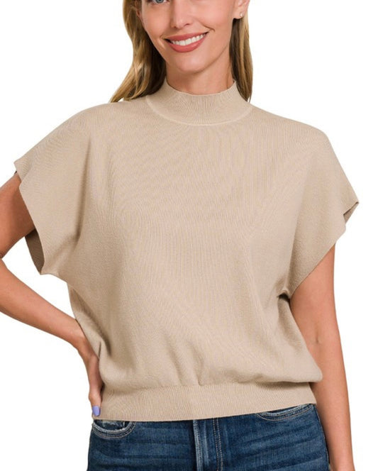 Classy Mock Neck Sweater 4 Colors